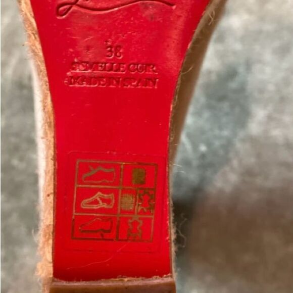 #140 CHRISTIAN LOUBOUTIN Mallorca Wedge - Picture 6 of 11